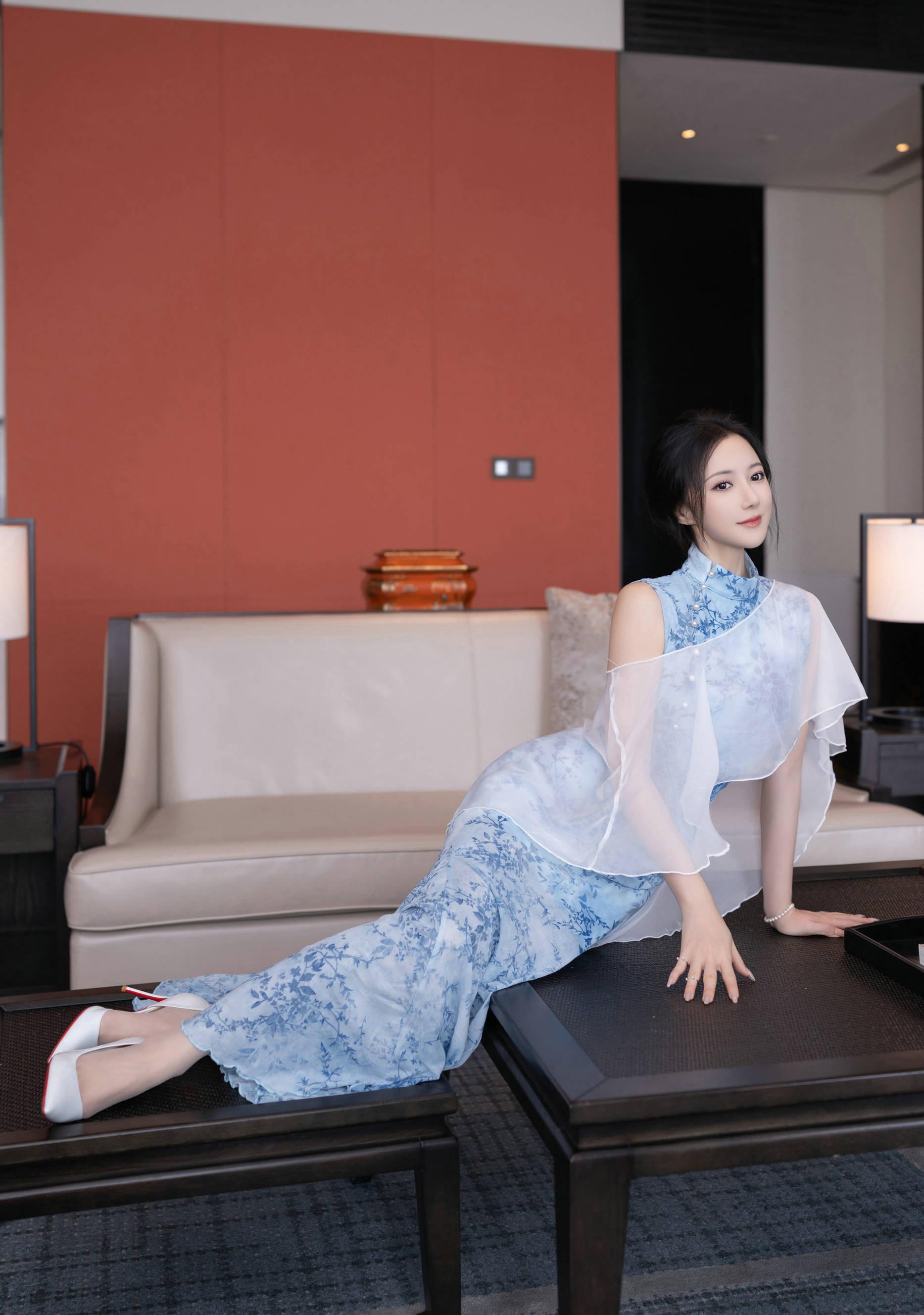 秀人付费 鱼子酱Fish 诱人私拍福利 青瓷透视网纱117P 2