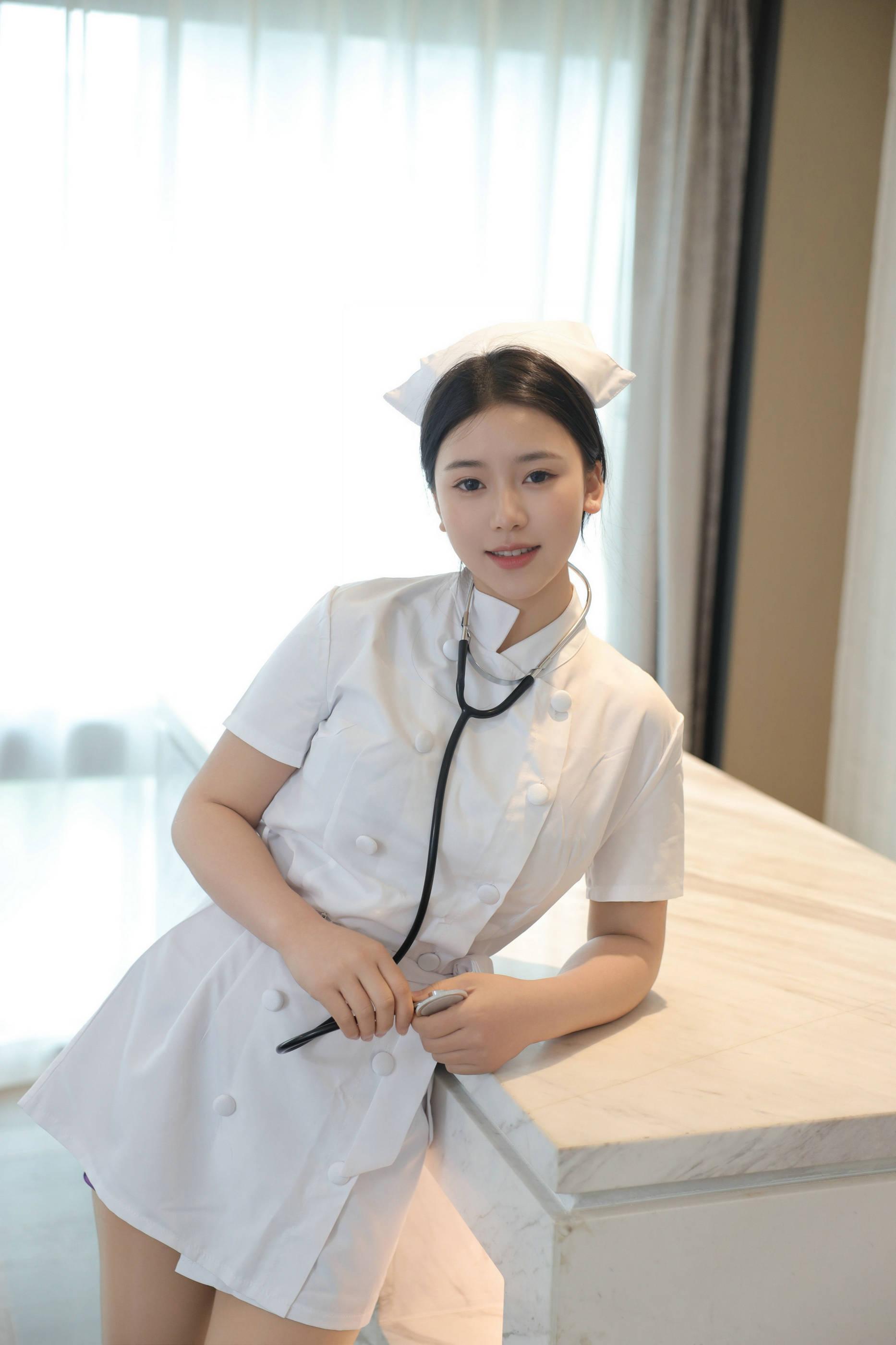 Paid Show Lin Jiaxin Alluring Private Photos Benefits Sexy Nurse 77P 7